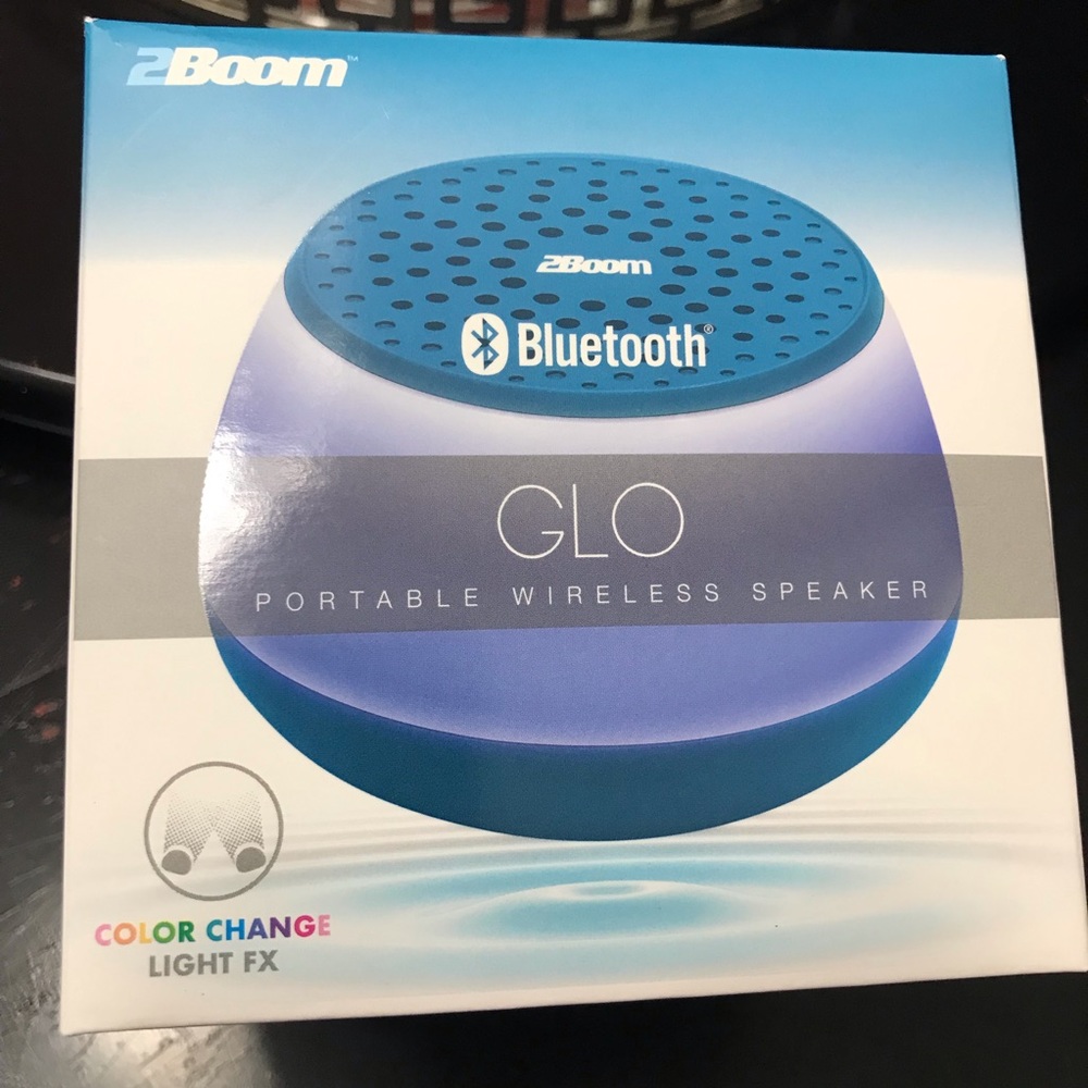 GLO LED Color Changing Light FXPortable Bluetooth Wireless Speaker 🔈